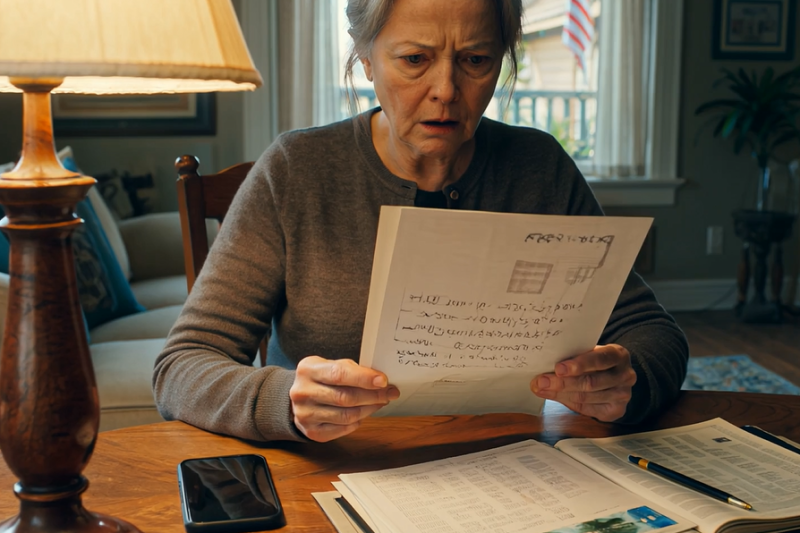 I went back to grab my reading glasses and overheard my only son laughing about emptying my bank account. The next morning, a 70-year-old widow walked into the bank and reported her own child for stealing $280,000.