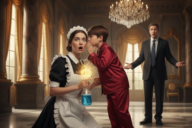 WHOEVER MAKES MY SON SPEAK WILL MARRY ME! SAID THE MILLIONAIRE… AND THE EMPLOYEE SURPRISED EVERYONE