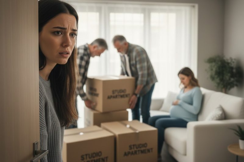 I returned home early to find my parents packing my bags—they said they were “helping” me move into a tiny studio apartment while my brother and his pregnant wife settled into my big house. “You don’t need that much space,” they laughed. That’s when I called the police.