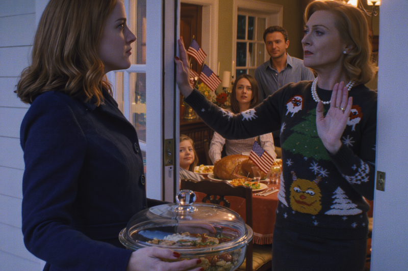 My mom said, “You won’t be at Thanksgiving this year – your sister’s new husband thinks you’d ruin the vibe.” I said nothing. The next morning, when he showed up at my office and saw me… he started screaming, because…