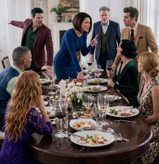 “Apologize to my sister or get out of my house!” my husband ordered at dinner. I rose, faced her, and calmly delivered one sentence that shattered three marriages—including the one I thought was forever.