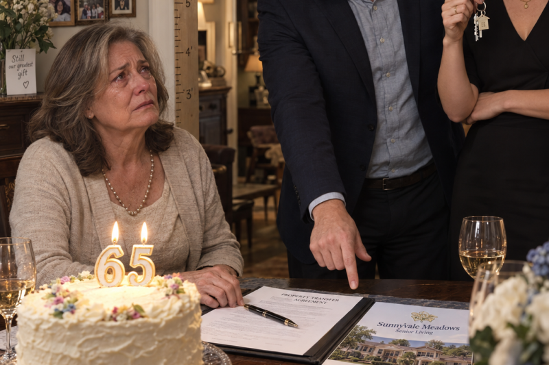 ON MY 65TH BIRTHDAY, MY SON HANDED ME A BROCHURE FOR A NURSING HOME — THEN HIS WIFE ASKED WHEN I WOULD SIGN OVER MY HOUSE