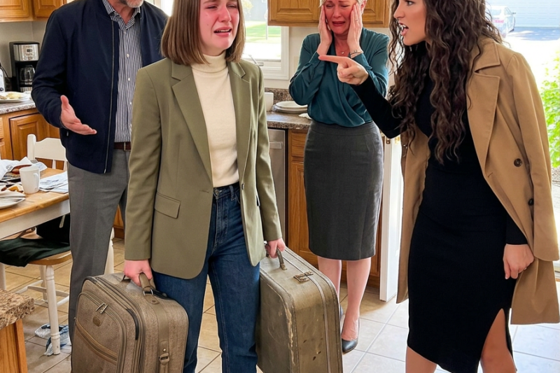 My sister stared directly at my parents and gave them a choice: “Either she moves out of this house, or I do.” They sided with her immediately, supported her with everything, and sent me away with almost nothing. I v@nished from their world for ten years. Then, one unexpected day, everything shifted.