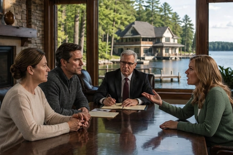 My Father-in-Law Left Me the Lake House Everyone Thought Belonged to My Husband. Then His Lawyer Opened a Second Envelope and Destroyed Everything We Thought We Knew.