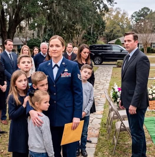I arrived at my ex-husband’s family funeral with our five children beside me, and the murmurs began before we reached the gravesite. But when he finally looked at them and recognized his own features in every face, the woman who helped break our marriage went white—and I knew the truth she had hidden was about to unravel in front of everyone.