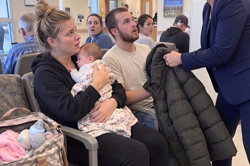 My husband and I were sitting in the ER with our sick baby when my mother-in-law stormed in, grabbed his coat, and shouted, “He didn’t sign up for this much stress! You’re the mother!” I stared at her for a moment, then did something neither of them expected.