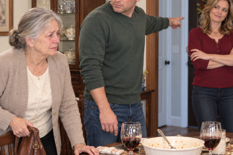 My son pointed at his front door and told me, “Either you apologize to Khloe right now or you walk out of my house and never come back.”