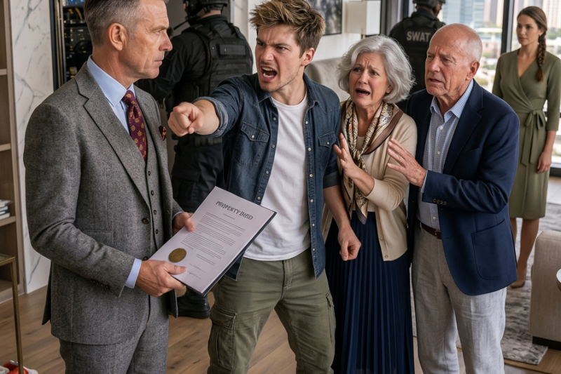 While I Began a New Chapter in Switzerland, My Parents Let My Brother Move Into My Penthouse. They Never Realized I’d Already Sold It to the City’s Most No-Nonsense Lawyer. Then a Tactical Police Unit Arrived…